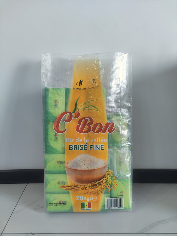 Food grade laminated rice packaging polypropylene woven pp sacks